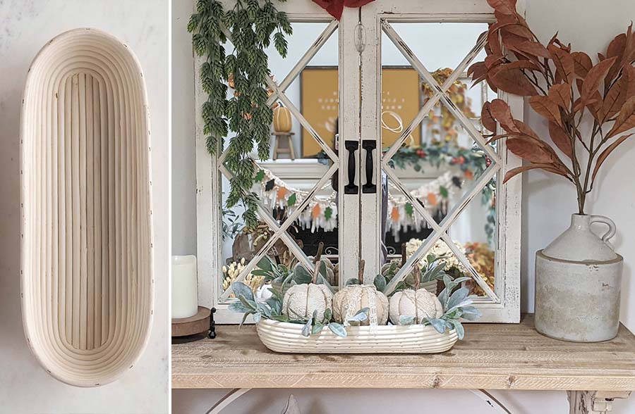 Hand-Woven Rattan Baguette Basket