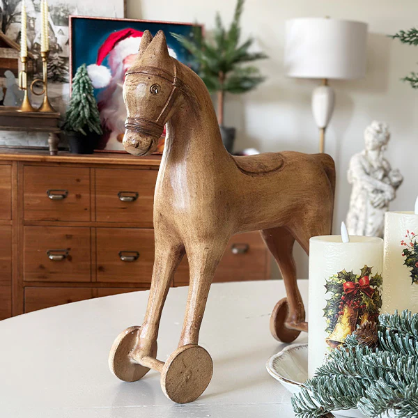 14 Inch Decorative Christmas Toy Horse