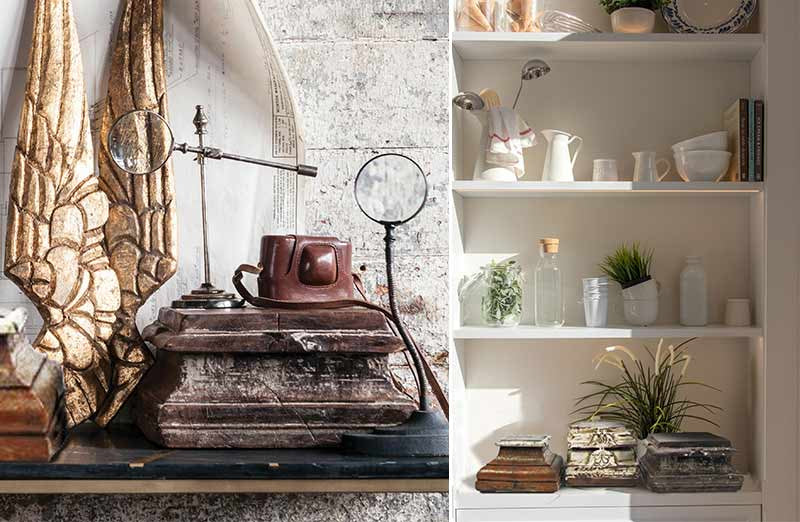 *HUGE* Repurposed Vintage Wooden Carved Risers