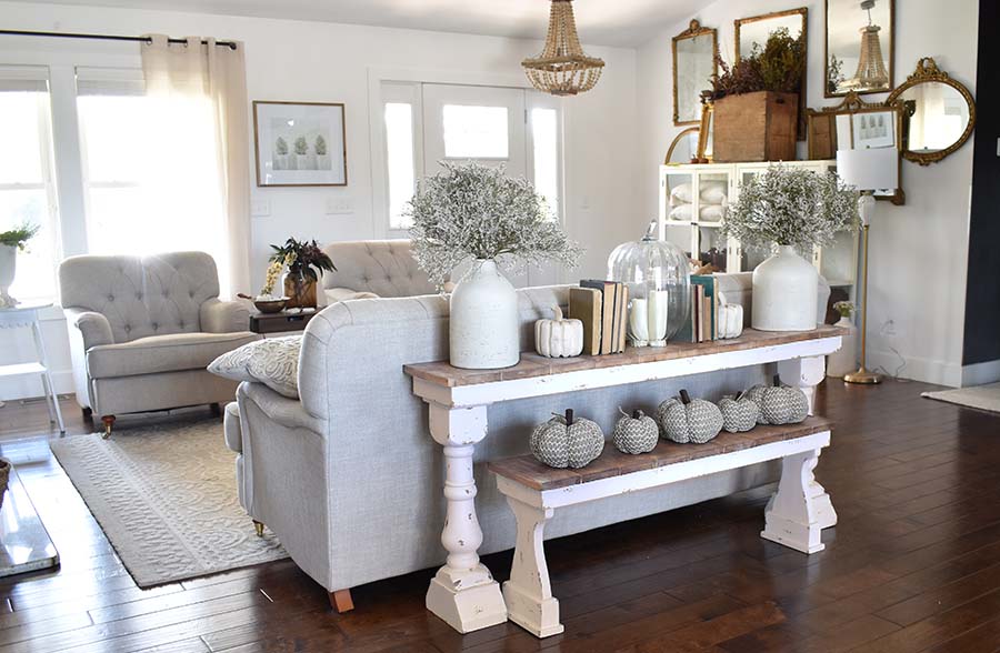 Wooden Corbel Table and Bench Set