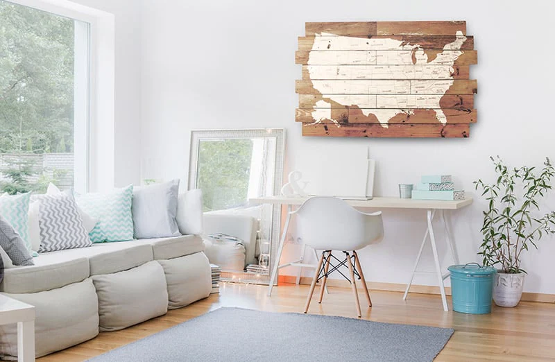 *HUUUGE* USA Map Wall Decor