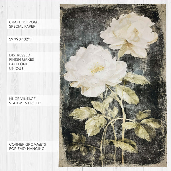 8.5 Foot Vintage Spring Floral Large Wall Tapestry