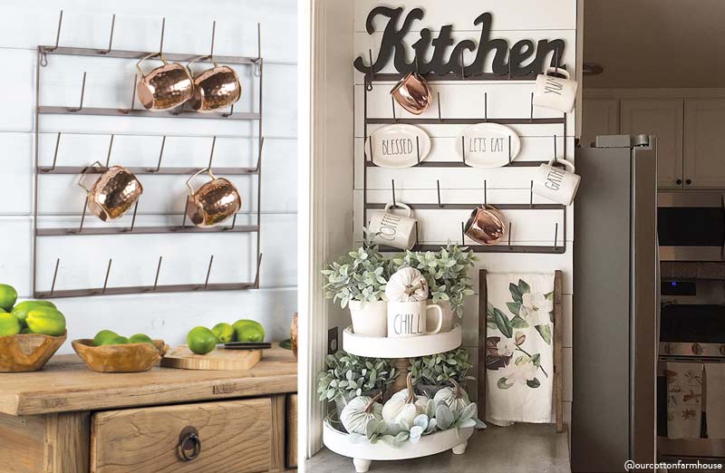 Wall Mounted Mug Rack