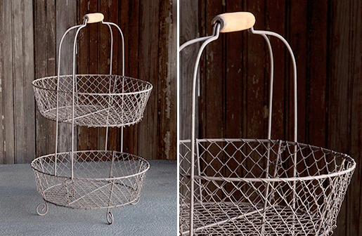 *Large* Two Tier Wire Basket