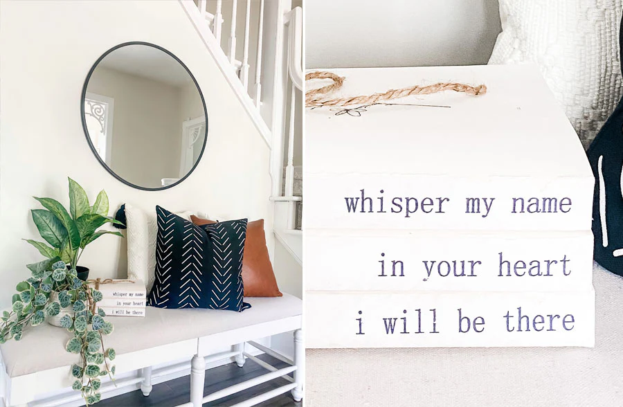 Hand Stamped Whisper My Name Book Set