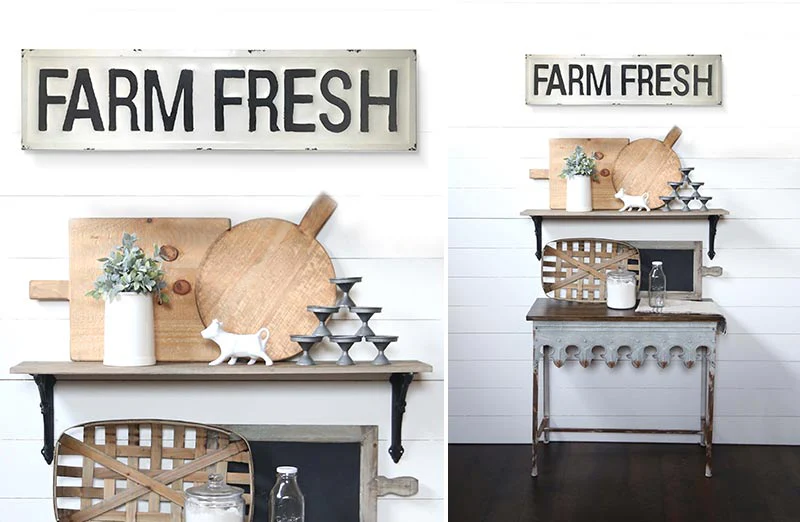 Metal Farm Fresh Sign