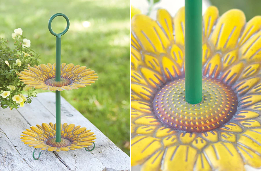 Sunflower Two-Tier Display Tray