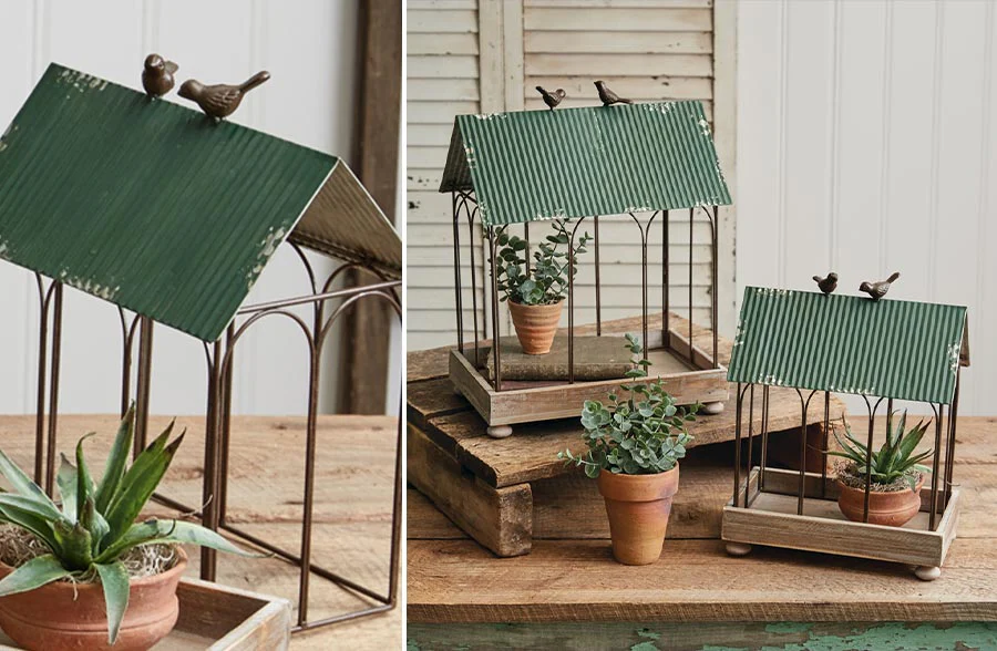 Green Roof Terrariums, Set of 2