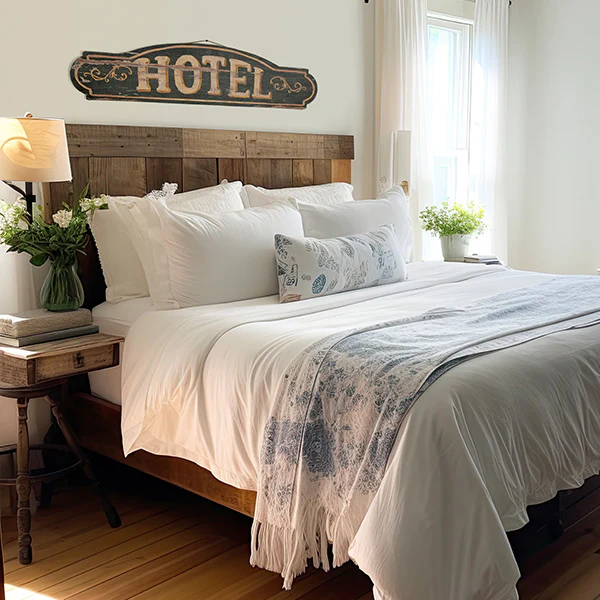 Vintage-Inspired Hotel Sign