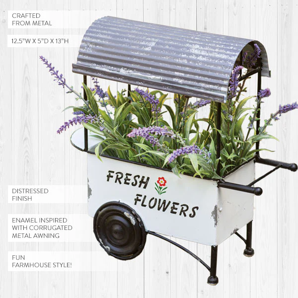 Fresh Flowers Planter Cart