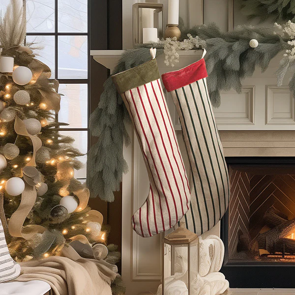 Oversized Christmas Stockings, Set of 2