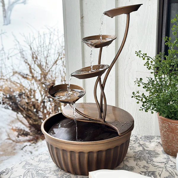 Outdoor Safe Bird Bath Fountain