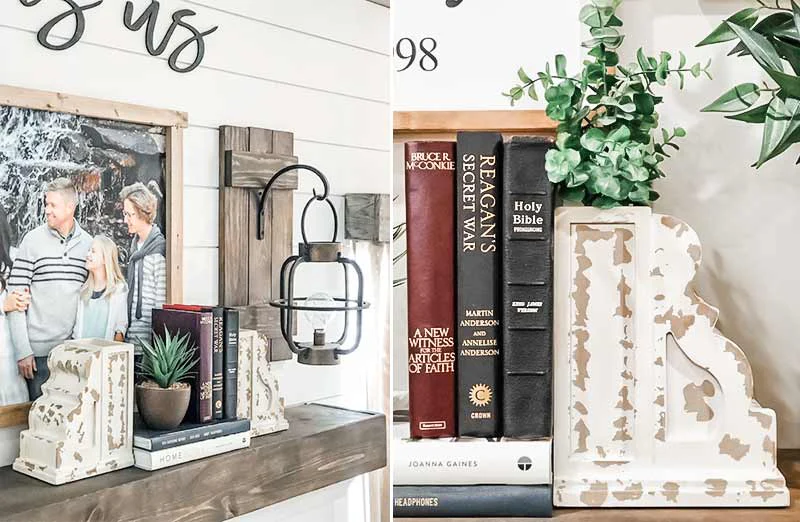 Chippy Vase Corbel Bookends  Set of 2