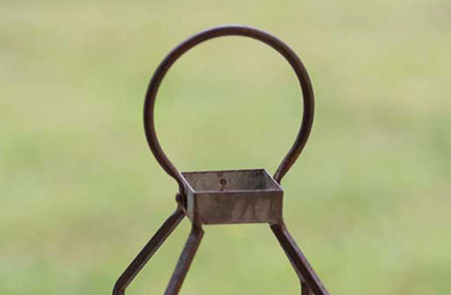 Metal Framed Pillar Candle Lantern