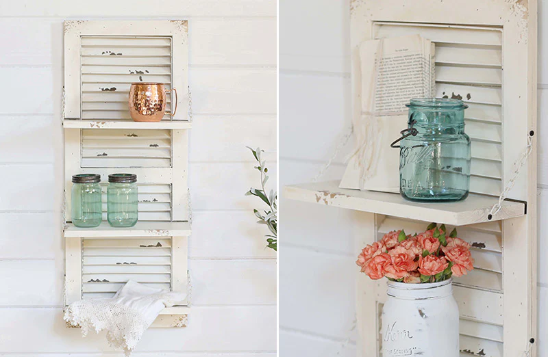 Decorative Shutter Shelf