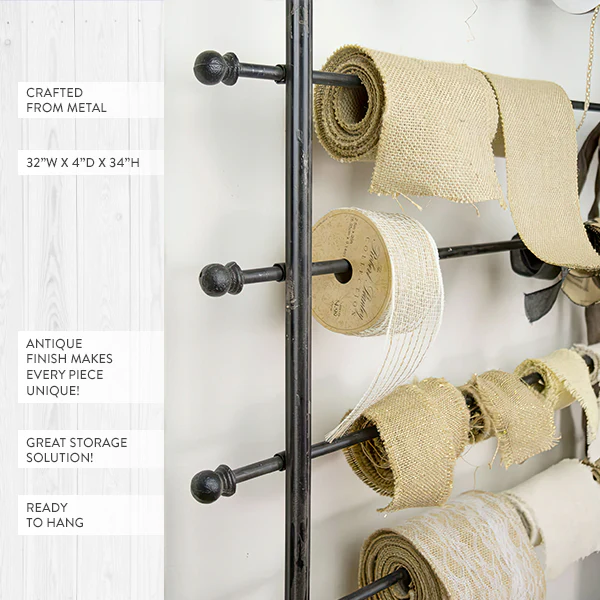 Wrapping Paper Metal Wall Rack