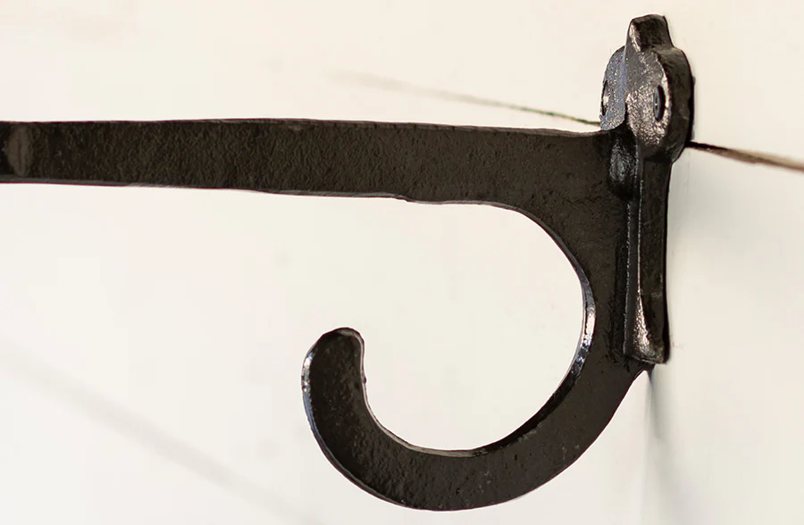 HUGE 10 INCH Cast Iron Straight Hook, Set of 4