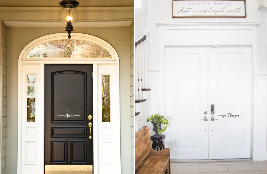 Front Door Decals, Set of 2