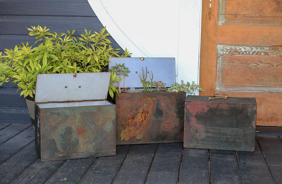 FOUND Rusted File Storage Box