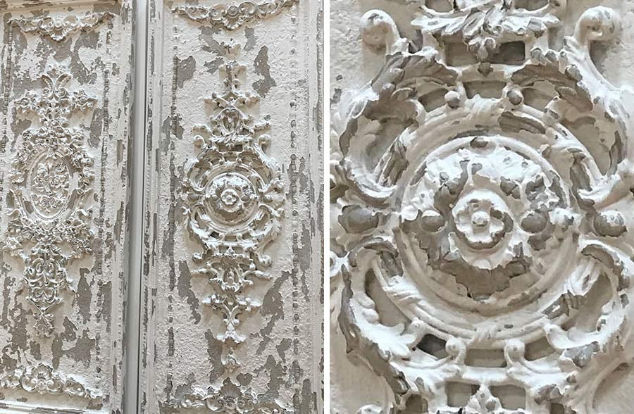 Chippy Carved Wall Panels, Set of 2