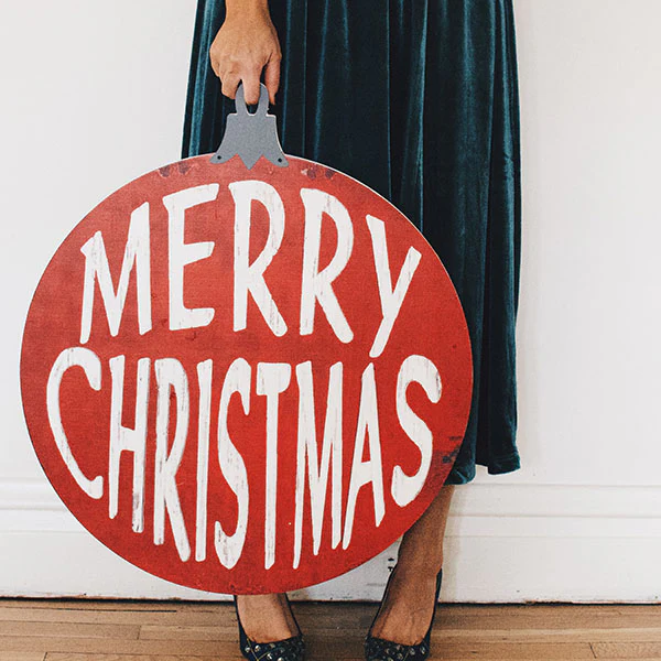 Vintage-Inspired Ornament Sign