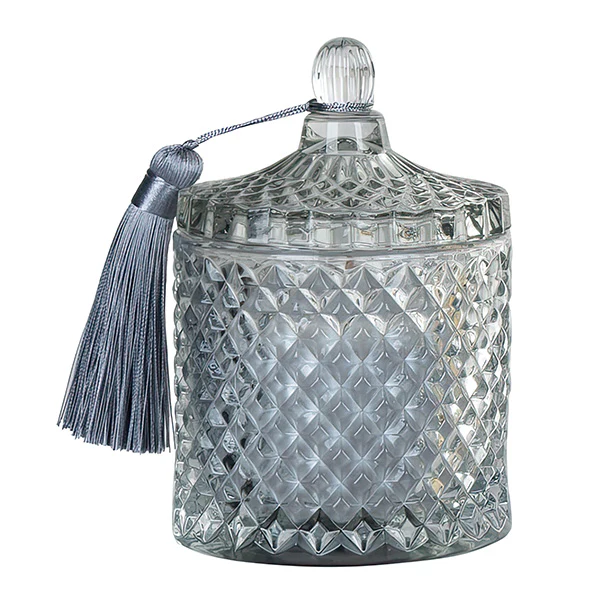 Candle Jar with Tassel, Choose Your Color
