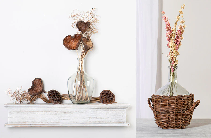 Demijohn in Detachable Willow Vase