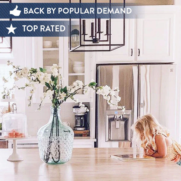 LARGE Recycled Glass Demijohn Bottle