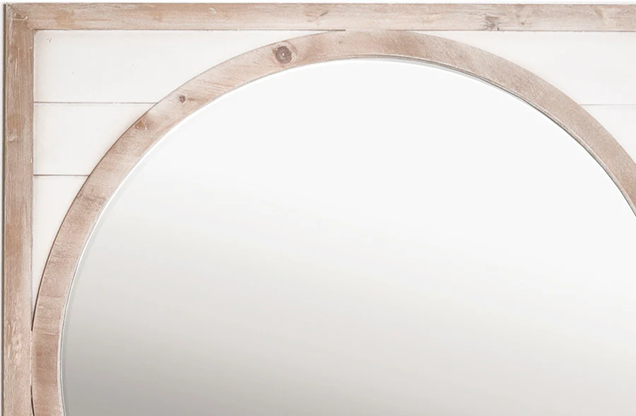 Square Framed Shiplap Mirror