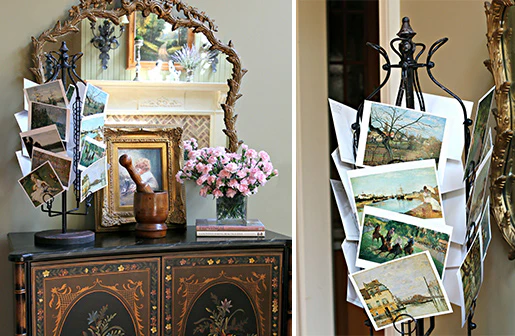 30 Inch **TALL** Vintage European Photo Holder