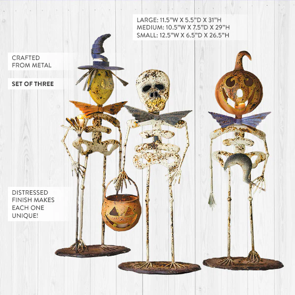 Distressed Halloween Creatures, Set of Three
