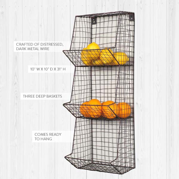 *HUGE* Deep General Store Wall Storage Basket