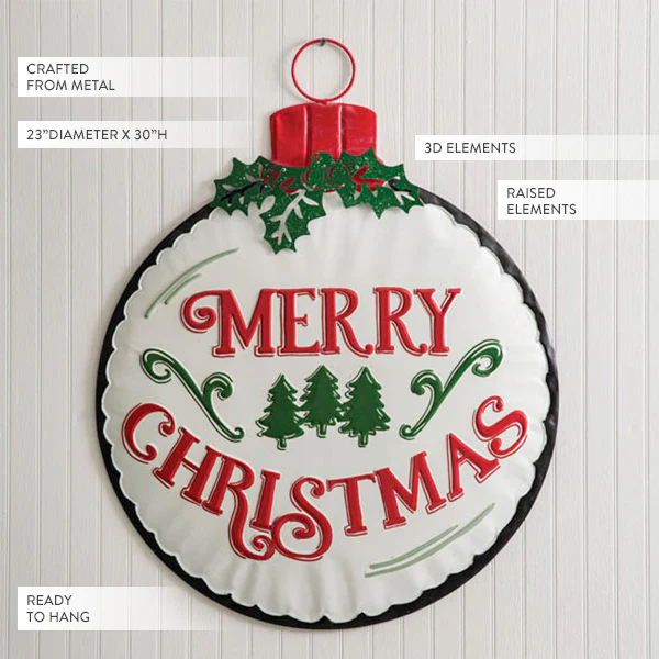 Christmas Ornament Wall Decor