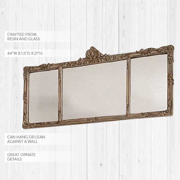 Georgian Mantel Antique Inspired Gold Mirror