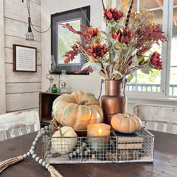 Vintage-Inspired Distressed Metal Basket