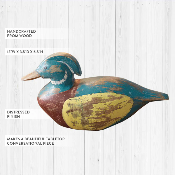 Handcrafted Wooden Duck