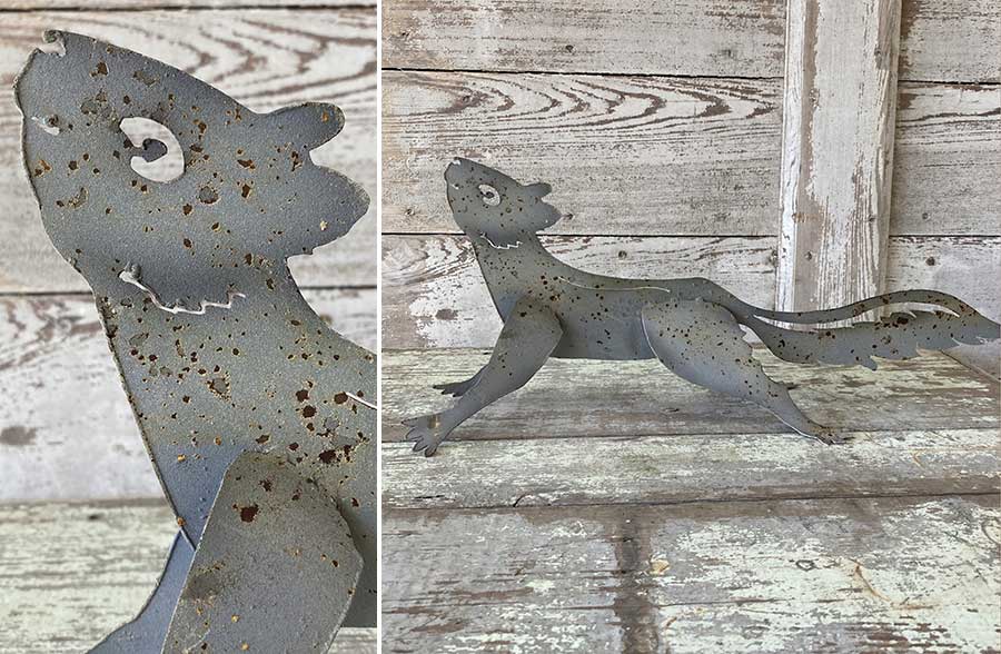 Rusted Metal Squirrel