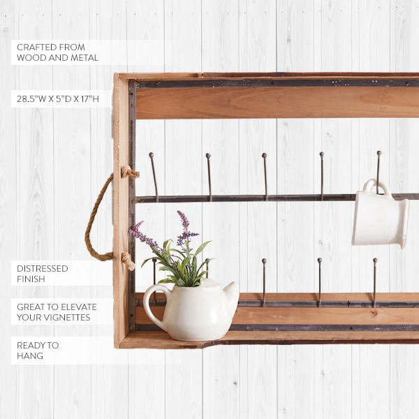 Hanging Farmers Market Mug Crate