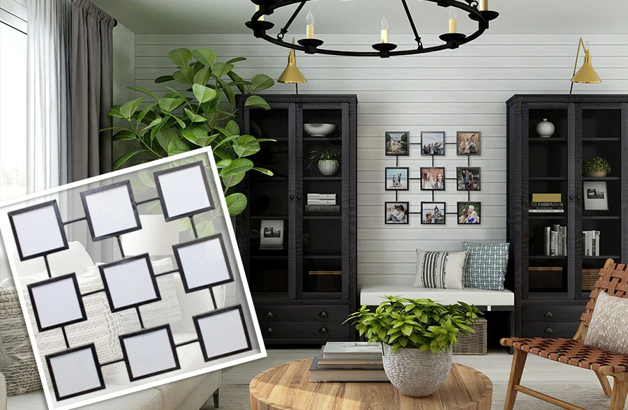 Iron Framed Photo Collage