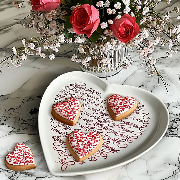 Valentines Day Inspirational Quote Platter