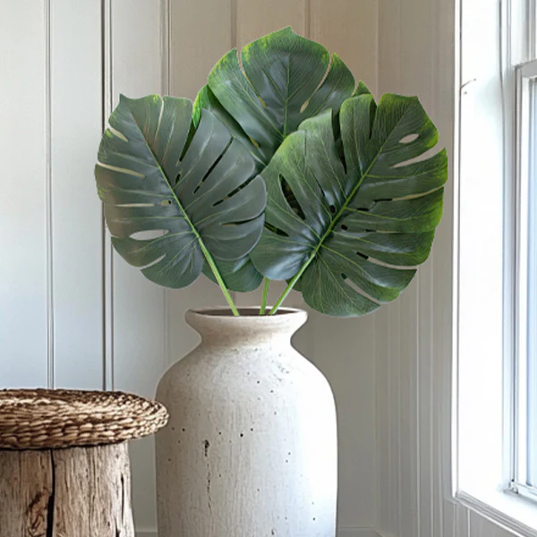 Lifelike Monstera Stems, Set of 6 Bundles