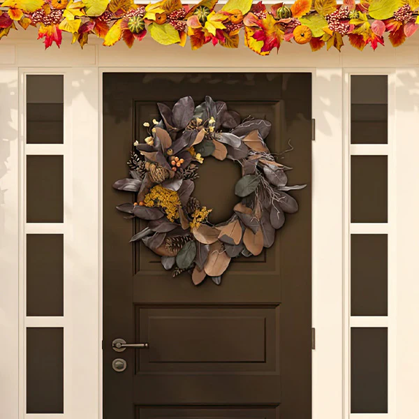 Lifelike Magnolia Leaf Wreath