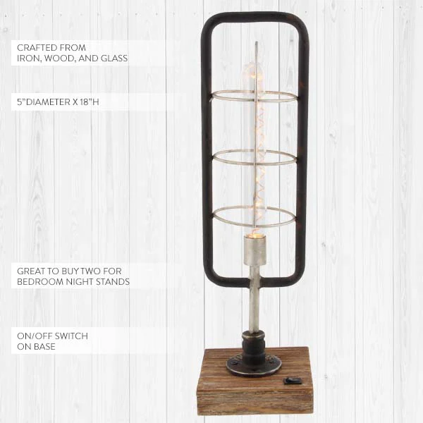 Standing Caged Firefly Lamp