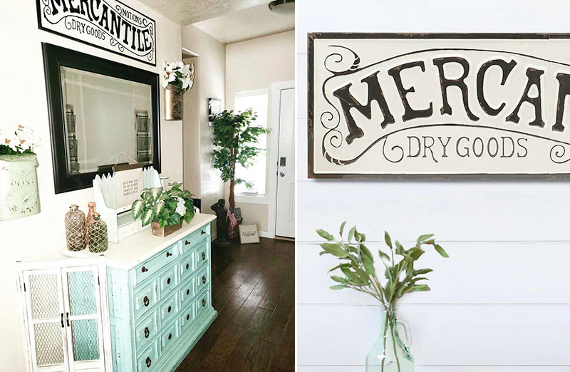 HUGE Metal Mercantile Sign