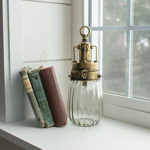 Brushed Brass LED Lantern