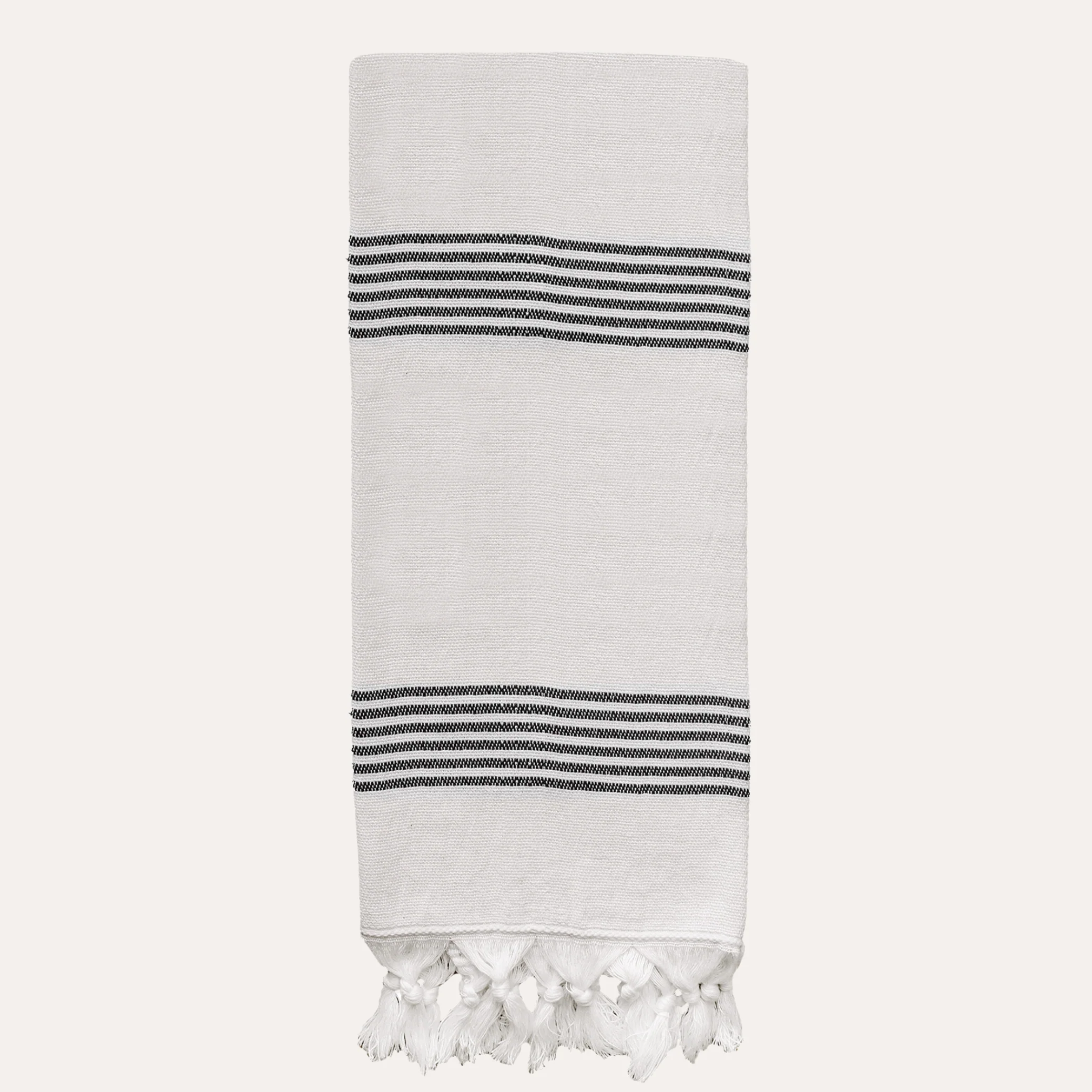 Turkish Cotton + Bamboo Hand Towel - Multi Stripes