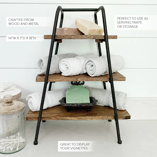 Tabletop A-Frame Shelving Stand