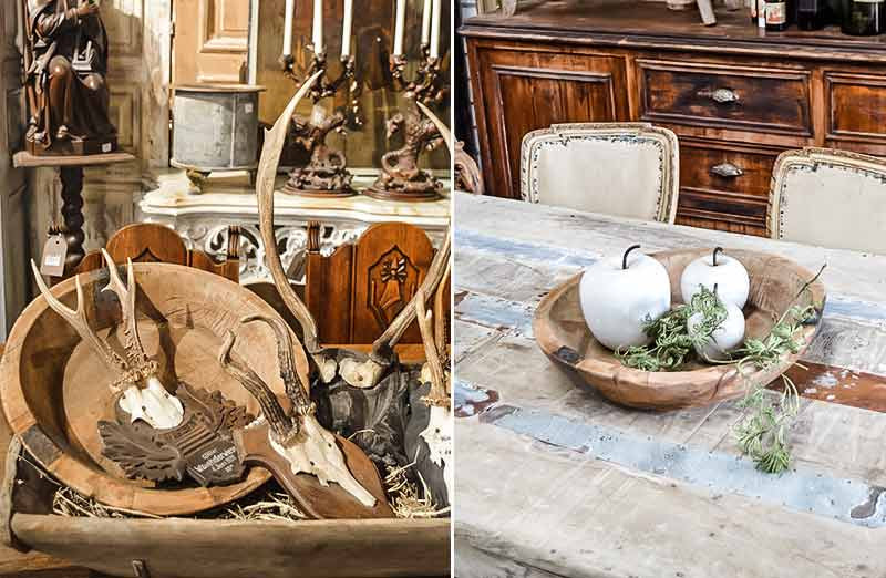 Antique Handcrafted Wooden Bowl