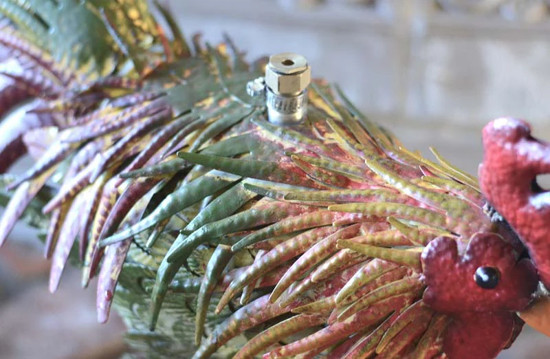 HUGE Colorful Rooster Backyard Sprinkler