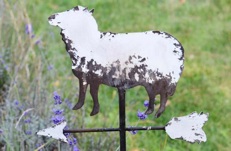 Distressed Sheep Weathervane